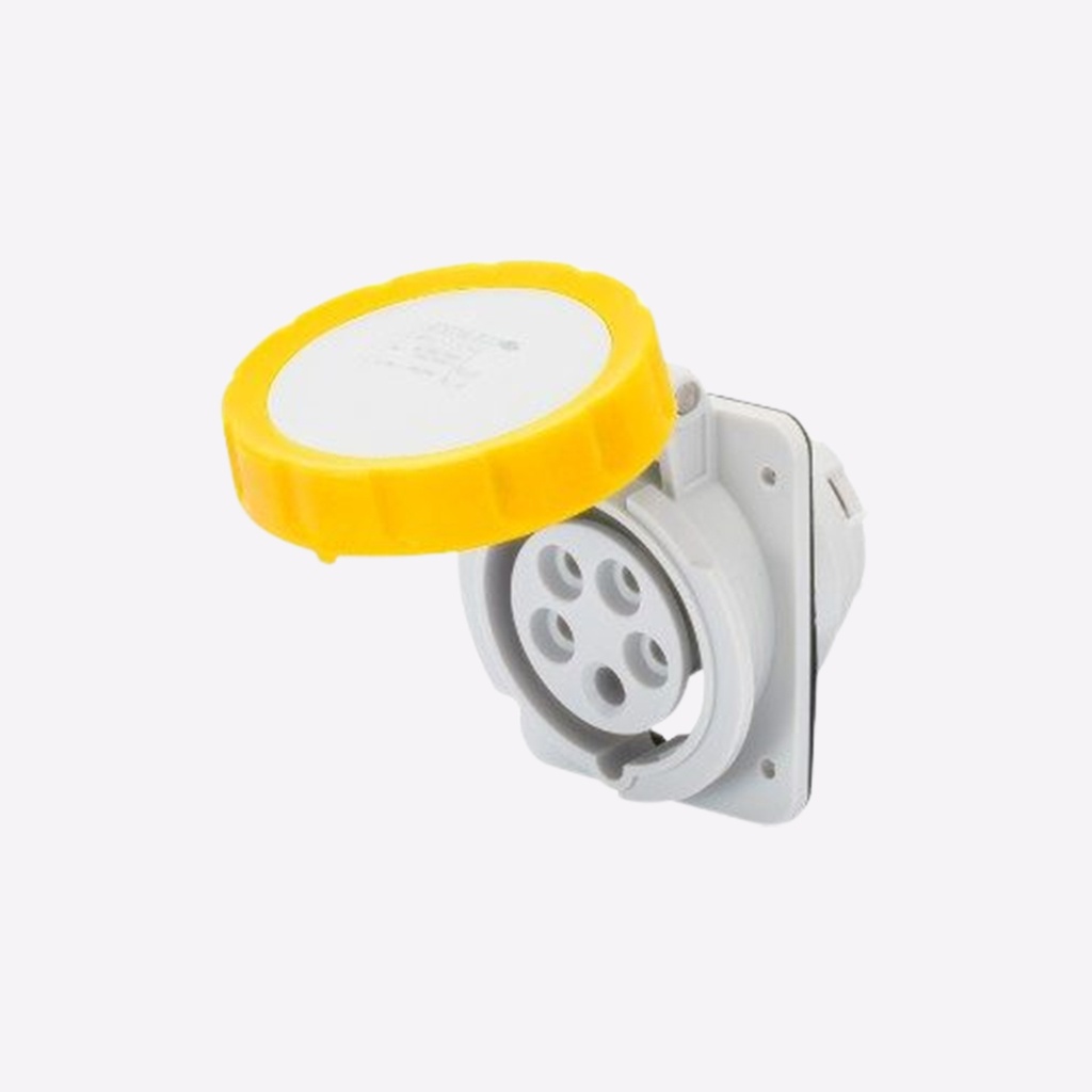 PANEL MOUNTING SOCKET 16A 2P+E 100-130V IP67 - GEWISS | Plaza Middle East