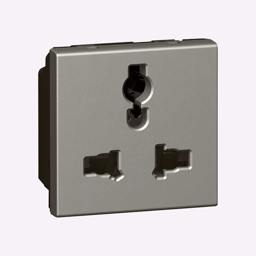 13A UNIVERSAL 2 MODULE SWITCH SOCKET ARTEOR MAGNESIUM - LEGRAND | Plaza ...