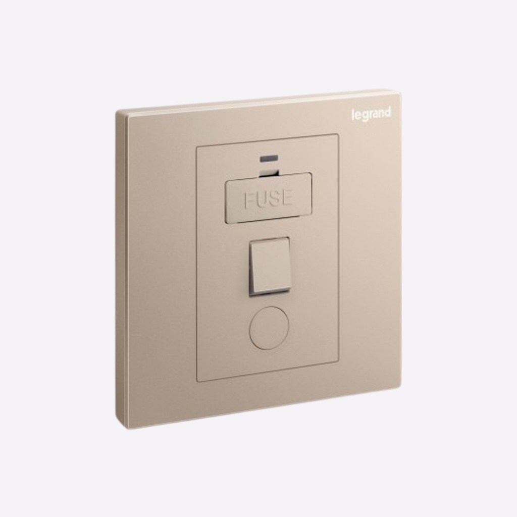 13A FCU SWITCHED+CORD OUTLET+LED GALION ROSE GOLD - LEGRAND | Plaza ...